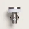 Image de Applique Murale Extérieure Solaire LED 1.5W Aluminium avec Détecteur de Mouvement Ashier Argent
