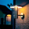 Image de Applique Murale Extérieure Solaire LED 5W Aluminium avec Détecteur de Mouvement Barton Argent