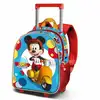 Image de Cartable 3d avec roulettes mickey mouse scooter bleu rouge 26 x 13 x 34 cm