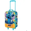 Image de Valise Trolley Soft 3D - Disney Lilo et Stitch Colors - Turquoise - Taille Unique