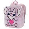 Image de Sac à dos Plush - Disney Lilo et Stitch Angel Heart - Rose - Taille Unique