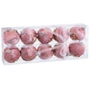 Image de Boules De Noël Rose Doré Polyfoam Tissu 6 X 6 X 6 Cm (10 Unités)