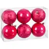 Image de Boules De Noël Fraise Plastique 8 X 8 X 8 Cm (6 Unités)