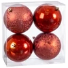 Image de Boules De Noël Cuivre Plastique 10 X 10 X 10 Cm (4 Unités)