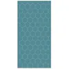 Image de Tapis Vinyle Panorama Mosaïque Hexagones Bleus 160x230 cm - Tapis pour Cuisine Bureau et Salon en PVC