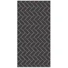 Image de Tapis Vinyle - Panorama - Mosaïque de Brique Grise - 60x110 cm - Résistant - Intérieur/Extérieur