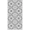 Image de Tapis Vinyle Panorama Carreaux Ciments Fleur Gris 60x110 cm - Tapis pour Cuisine Bureau et Salon en PVC
