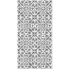 Image de Tapis Vinyle Panorama Carreaux Ciments Géométrique Gris 60x110 cm - Tapis pour Cuisine Bureau et Salon en PVC