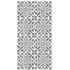 Image de Tapis Vinyle Panorama Carreaux Ciments Géométrique Gris 80x200 cm - Tapis pour Cuisine Bureau et Salon en PVC