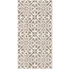 Image de Tapis Vinyle Panorama Carreaux Ciments Géométrique Brun 40x80 cm - Tapis pour Cuisine Bureau et Salon en PVC