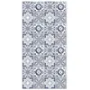 Image de Tapis en Vinyle - Panorama - Carreaux Ciments - Bleu - 80x300 cm - Résistant et Économique