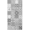 Image de Tapis Vinyle - Panorama - Jaen - Carreaux Ciments - Gris - 80x250 cm