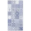 Image de Tapis Vinyle - Panorama - Jaen - Carreaux Ciments - 80x300 cm - Bleu