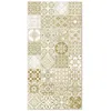 Image de Tapis Vinyle Panorama Carreaux Ciments Jaen Brun 80x150 cm - Tapis pour Cuisine Bureau et Salon en PVC