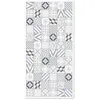 Image de Tapis Vinyle Panorama Carreaux Ciments Love Gris et Bleu 140x200 cm - Tapis pour Cuisine Bureau et Salon en PVC