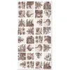Image de Tapis Vinyle Panorama Carreaux Ciments Séville Brun 140x200 cm - Tapis pour Cuisine Bureau et Salon en PVC