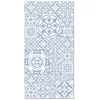 Image de Tapis Vinyle - Panorama - Talavera - Carreaux Ciments - Bleu - 60x110 cm