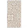 Image de Tapis Vinyle - Panorama - Talavera - Carreaux Ciments - Marron - 60x110 cm