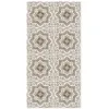Image de Tapis Vinyle Panorama Carreaux Ciments Tolédo Brun 60x110 cm - Tapis pour Cuisine Bureau et Salon en PVC