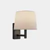 Image de Leds c4 metrica applique murale avec abat-jour noir e27 15w