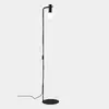 Image de Leds c4 nude lampadaire incurvé simple, noir, culot e27, 15 w