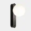Image de Leds c4 perlina appliques murales usb globe led noires 8,8 w cct 2700-3000-4000 k à intensité variable tactile