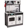 Image de Cuisine Pour Enfants Bois Little Kitchen Outdoor Toys 65x30x93 Cm Blanc Accessoires Lumières Sons