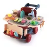 Image de Cuisine enfants 2 en 1 - ROBINCOOL - Kitchen Cart - Robinet fonctionnel - Chariot courses - 14 accessoires
