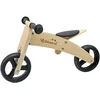 Image de Vélo Sans Pédales Montessori Robincool Fast Wheels 63x32x36cm Transformable En Tricycle Bois Éco Couleur Naturel Et Noi