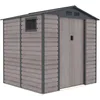 Image de Abri De Jardin En Métal Gardiun Surrey 4,07 M2 Extérieur 213x191x211 Cm En Acier Avec Fenêtre Latérale Et Effect Bois G