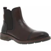 Image de Pikolinos - Boots En Cuir Marron à Talon Décroché Bas Avec Un Zip Et Un Soufflet élastiqué - Marron 41