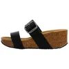 Image de Mules Compensée Cuir Plakton So Rock - Noir