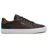 Image de Baskets - PEPE JEANS - Kenton - Cuir - Lacets - Marron