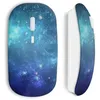 Image de Souris Sans Fil - MANIACASE - Blue sky - Couleur Bleu - Clé USB wifi incluse - Compatible Mac et PC