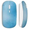 Image de Souris Sans Fil - MANIACASE - Blue Pixels - Clé USB WiFi Incluse - Compatible Mac et PC - Bleu