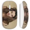 Image de Souris sans fil - Angelina Jolie - Blanc - Clé USB WiFi - Compatible Mac et PC - Technologie sans fil