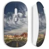 Image de Souris sans Fil - MANIACASE - US road - Clé USB wifi incluse - Compatible Mac et PC - Blanc