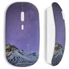 Image de Souris sans Fil - Violet - Sky Mountain - Compatible Mac et PC - Clé USB WiFi - Sans fil