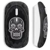 Image de Souris sans fil - Design Tête de mort - Noir - USB wifi - Compatible Mac et PC