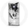 Image de Coque - Samsung - Galaxy A8 2018 - Souple - Blanc - Loup Duo animaux