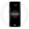 Image de Coque - MANIACASE - Samsung Galaxy A3 2017 - Audi Logo - Métal - Noir