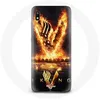 Image de Coque - Vikings - Samsung Galaxy A10 - Souple - Noir - Logo V Épée de Feu