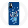 Image de Coque - Xiaomi - Poco M3 Pro - Souple - Stitch neige Noël - Bleu