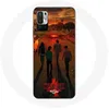 Image de Coque pour Xiaomi Redmi Note 10 5G Stranger Things Saison 4 Affiche Art Equipages de la Nouvelle Thé