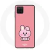 Image de Coque pour Samsung Galaxy A12 BTS Bangtan BT21 Cooky de Jungkook Fond Rose