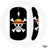 Image de Souris Sans Fil - One Piece - Tête de Mort - Noir - Compatible Mac et PC - USB