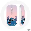 Image de Souris Sans Fil - Stitch - le Nez en lair - Rose - USB wifi - Compatible Mac et PC