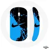 Image de Souris Sans Fil - Nike - Logo Bleu et Noir - Clé USB Wifi - Compatible Mac et PC - Ergonomique