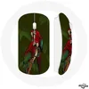 Image de Souris Sans Fil - Pionus - Perroquet Rouge - Clé USB Wifi - Compatible Mac et PC - Rouge