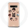 Image de Coque pour Samsung Galaxy S10 BTS TinyTAN Animation Affiche RM Jin Suga J-Hope Jimin V Et Jungkook